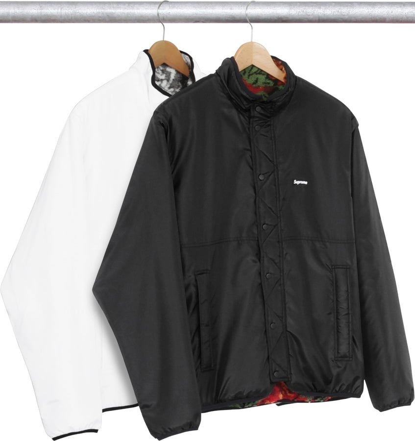 Roses Sherpa Fleece Reversible Jacket view 9